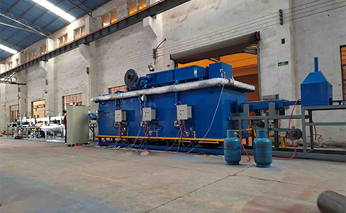 Natural gas heating stainless steel long pipes bright annealing furnace